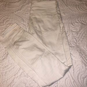 white high rise jean/legging